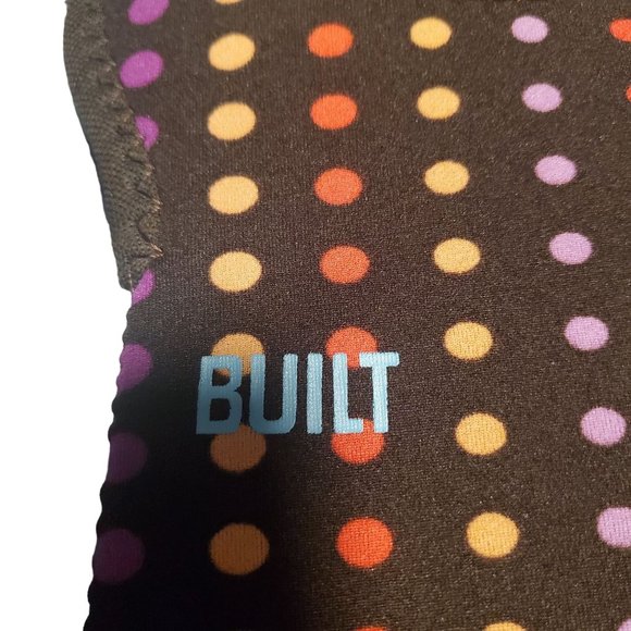 Built NYC Brown Polka Dot Wine Koozie Neoprene Polyester Handles - Picture 2 of 5